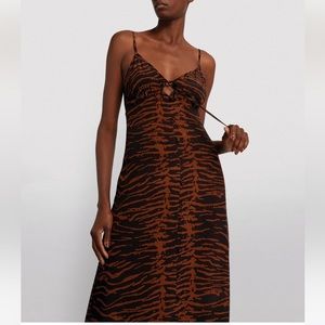 NWT Staud Mahogany zebra dress size xs